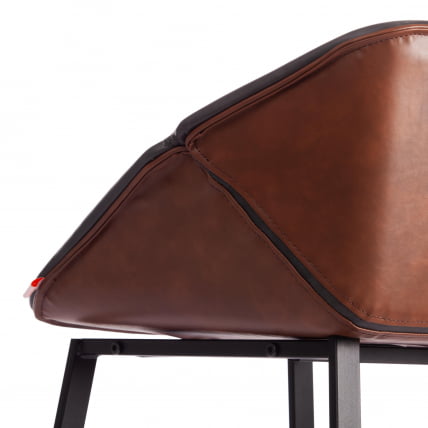 Стул барный DORO (mod. 9088S) пластик/металл, 53,5 х 52 х 74 х 97,5 см , Grey (Cерый) 7 / Brown (Коричневый) 9 / черный_8