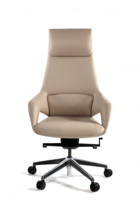 Кресло руководителя Шопен FK 0005-A BEIGE LEATHER_1