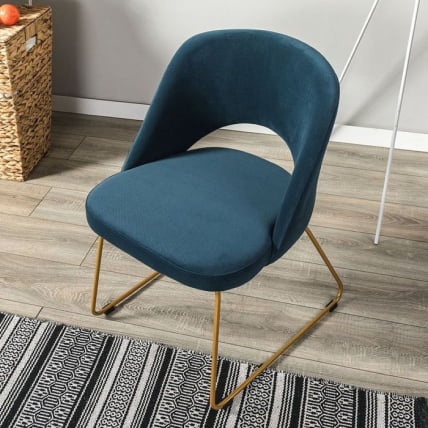 Кресло Ларс Диаг блуе/Линк золото / Lars Diag blue/Линк_11
