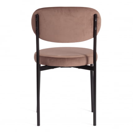Стул REVO (mod. 7033) / 1 шт. в упаковке ткань/металл, 47х54х82 см, высота до сиденья 47 см, коричневый barkhat 12/черный_3