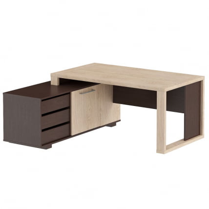 Стол руководителя ACT 1716 L Дуб Девон_0