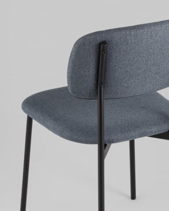 Стул Майло рогожка серо-синий_5