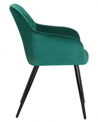 Стул обеденный ДОБРИН РОБЕРТ (черные матовые ножки, велюр В108-64 Зеленый) 2 шт / DOBRIN ROBERT V108-64_4