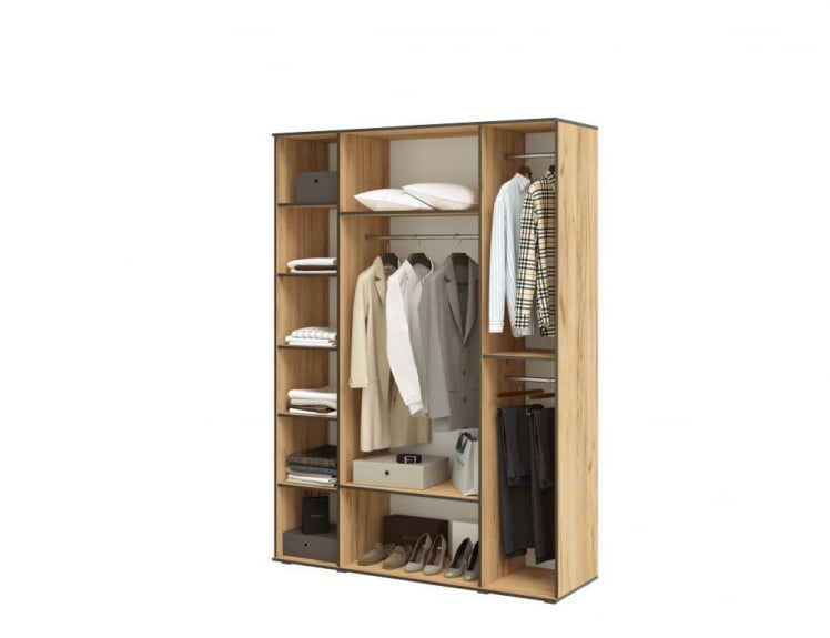 Шкаф Норд 4-х ств. + антресоль Графит_2