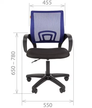 Кресло оператора CХАИРМАН 696 ЛТ (ЛТ) Синий / CHAIRMAN (LT)_3