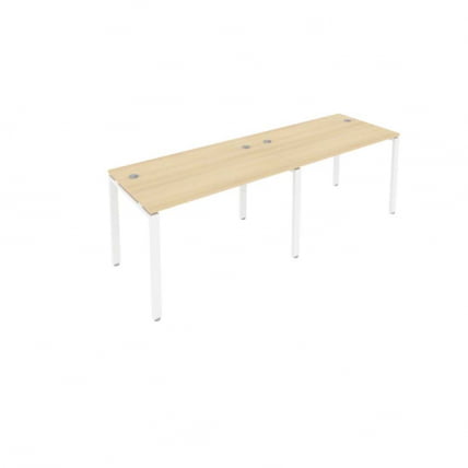 Рабочая станция на 2 раб.места Metal System Б.СМ-2.2 Акация/Белый_0