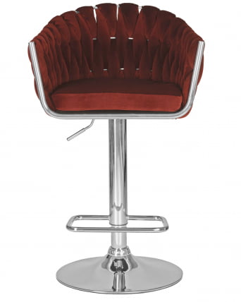 Стул барный DOBRIN MARCEL Винный велюр MJ9-35_5