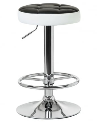 Табурет барный DOBRIN BRUNO (черно-белый) 2 шт_1