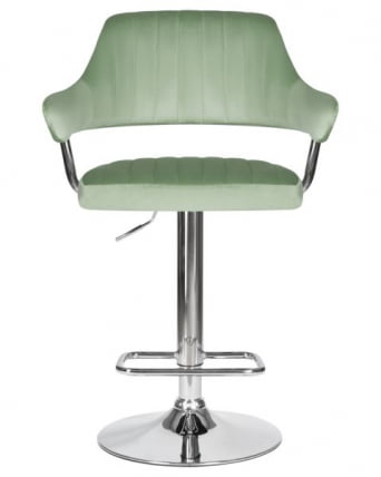 Стул барный DOBRIN CHARLY (пудрово-мятный велюр (MJ9-87)) 2 шт_7