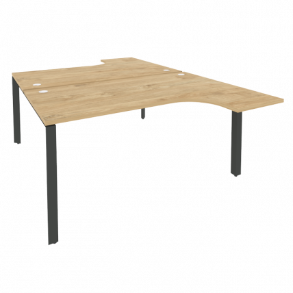 Рабочая станция на П-образном м/к ONIX O.MP-D.SA-4 Тиквуд Светлый/Антрацит_0