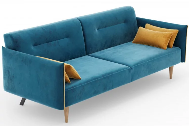 Диван трёхместный Протей ЛД 309.010.000 Синий Горчичный_2