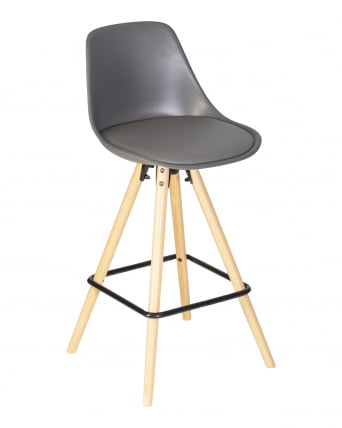 Стул полубарный DOBRIN RONNI Темно-серый GR-04_6