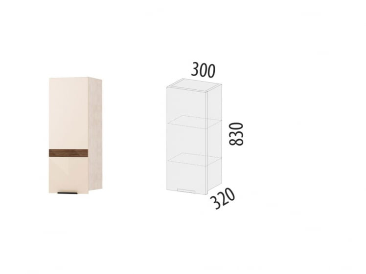 Шкаф кухонный (лев/прав) Дакота 103.07_1