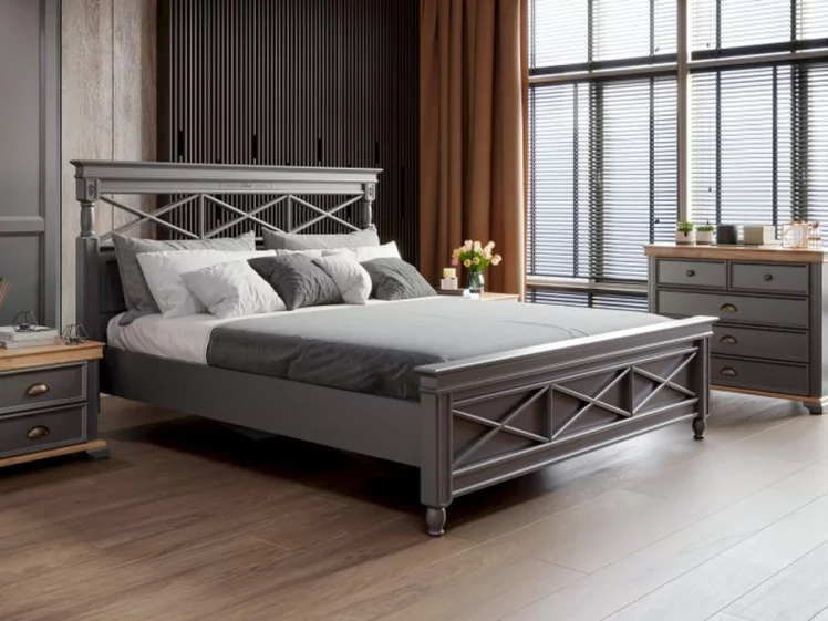 Спальный гарнитур Амели №11 Оникс серый_1