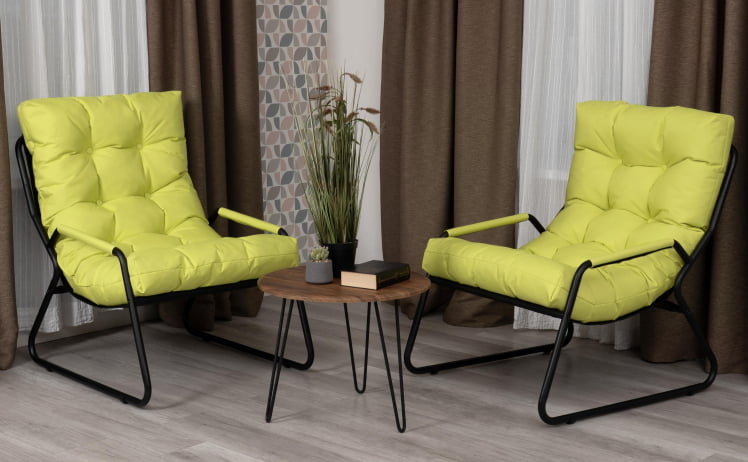 Кресло Ergo/Эрго К рогожка с водоотталкивающей пропиткой, Лайм_12