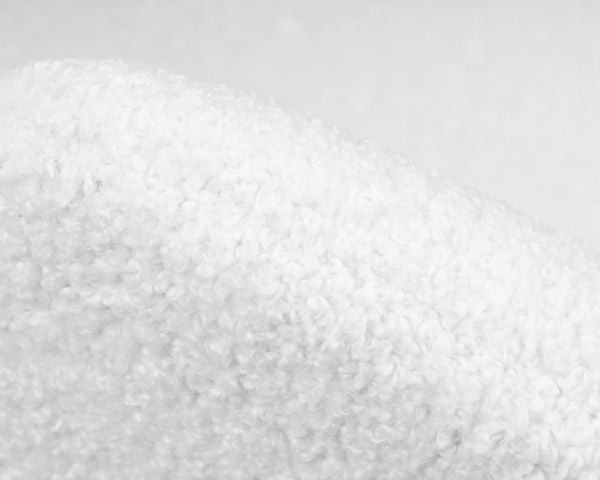 Кресло дизайнерское ДОБРИН ЕМИЛЙ (белый (букле) ткань , хромированная сталь) 2 шт / DOBRIN EMILY_7