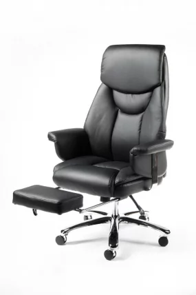 Кресло офисное Парламент H-2021 Черная экокожа_2