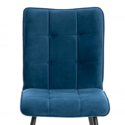 Стул обеденный Bari LT, велюр, Dark blue (темно-синий), 41х55х89 см_5