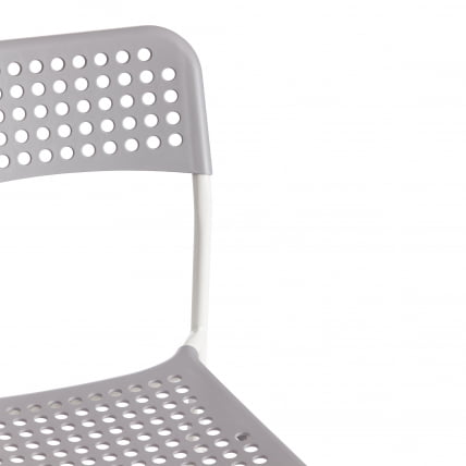 Стул ADDE (mod. C-049) металл/пластик, 39 х 49 х 78 см, Grey(серый)/White(белый) разборный_8