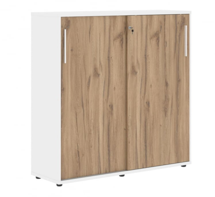 Шкаф с дверьми-купе ЕДИС ЕМC 1343 Дуб Денвер светлый Белый Белый / EDIS EMC_0