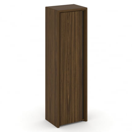 Шкаф высокий узкий левый (высокий фасад ЛДСП) Corner COR.SU-1.9(L) Орех Лоренцо_0