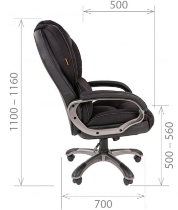 Кресло руководителя CHAIRMAN 434 Черный_4