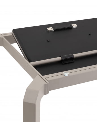 Стол обеденный Varden раскладной 160-220х90 см керамика серый_5