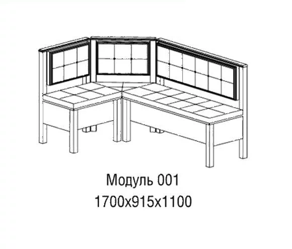 Кухонный уголок Натали № 2 Венге_1