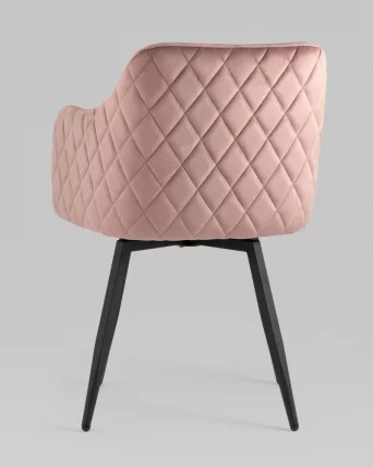 Стул Ника вращающийся велюр Пыльно-розовый_5