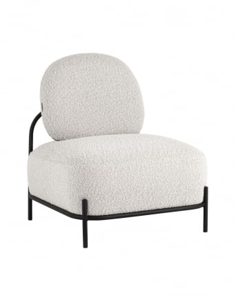 Кресло Стоун 1 ткань букле Молочный_0