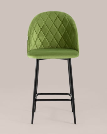 Стул полубарный Марсель ПЛ велюр Травяной_2