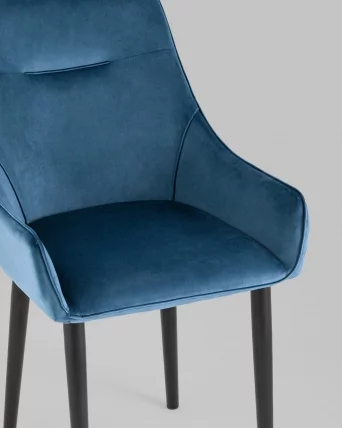 Стул Джоан велюр Пыльно-синий_7