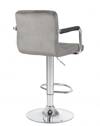 Стул барный DOBRIN KRUGER ARM Серый велюр MJ9-75_3