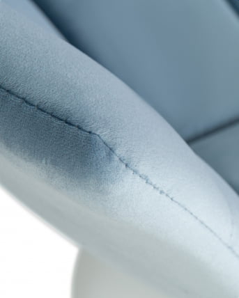 Стул барный ДОБРИН ТАИЛОР ВХИТЕ (пудрово-голубой велюр (МДЖ9-74)) 2 шт / DOBRIN TAILOR WHITE (MJ9-74))_9