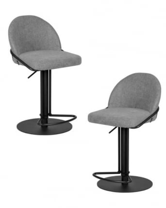 Стул барный ДОБРИН ОЛИВЕР (серая ткань (ФЛЙ1347-17)) 2 шт / DOBRIN OLIVER (FLY1347-17))_0