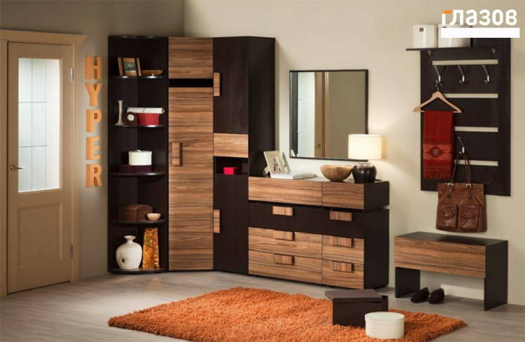 Прихожая композиция 1 Hyper Палисандр/Венге_0
