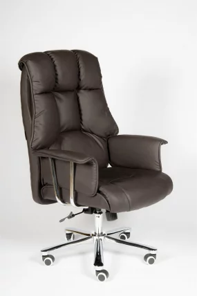 Кресло офисное Президент H-1133-322  leather Темно-коричневый_6