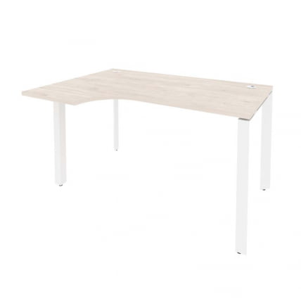 Стол эргономичный левый на П-образном м/к ONIX O.MP-SA-2L Денвер Светлый/Белый_0