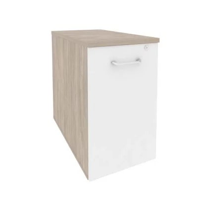 Тумба низкая выдвижная приставная / опорная ONIX O.VTPO-1.8 Дуб Аттик/Белый_0