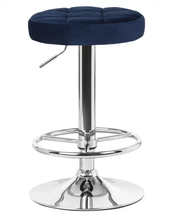 Табурет барный DOBRIN BRUNO Синий велюр MJ9-117_0