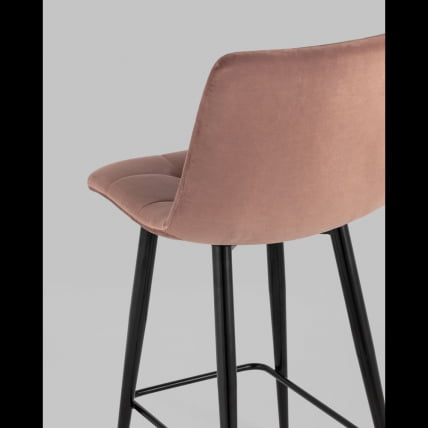Стул полубарный Джанго велюр Пыльно-розовый_7