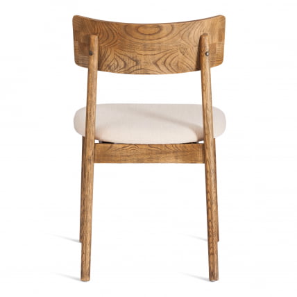 Стул ТХОР дерево вяз/ткань лен, груша№3/бежевый лен, 50х48х81,5 см / THOR_3