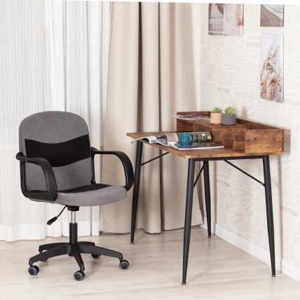 Кресло BAGGI PA флок , серый/черный, 29/35_13