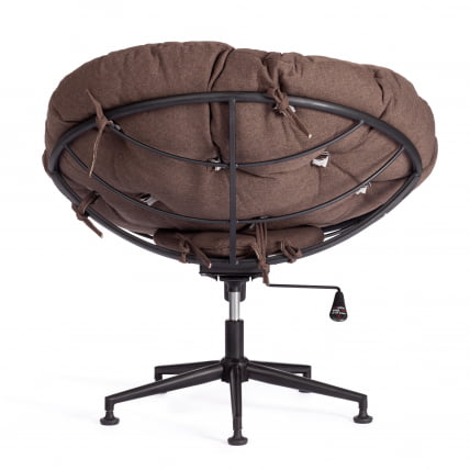 Кресло CLOUDE рогожка/металл, 97х98х90-96см, коричневый, 3М7-147_4