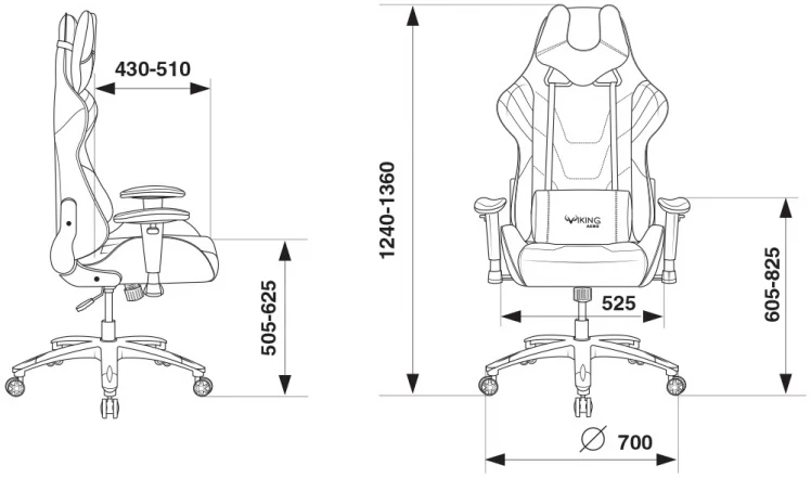 Кресло игровое Бюрократ VIKING 4 AERO BLACK_11