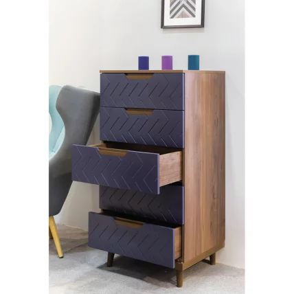 Комод Сканди с 5 ящиками Сапфир_5