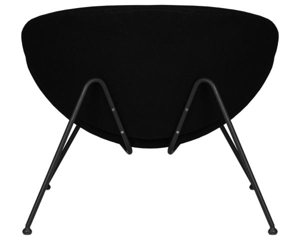 Кресло дизайнерское ДОБРИН ЕМИЛЙ (черный ткань АФ9, черное основание) 2 шт / DOBRIN EMILY AF9,_1