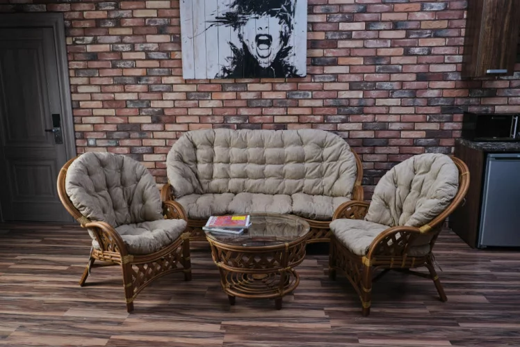 Комплект Черчилль/Рузвельт/Кобана с 3х местным диваном Cherchille6 миндаль матовый_0