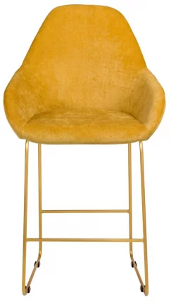 Стул полубарный Kent Желт/Линк Золото_2