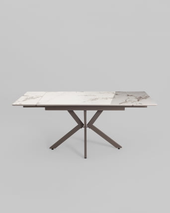 Стол раскладной Мармер 120-180*80*76 см керамика капучино / Marmer_5